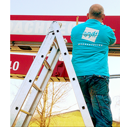 Auslegerbeschriftung