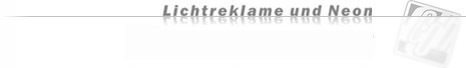 Lichtreklame und Neon
